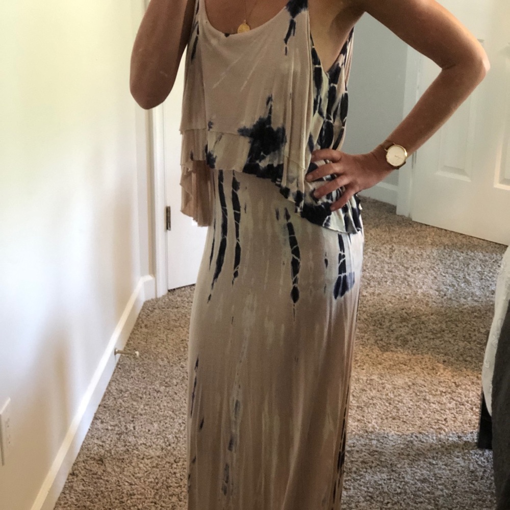 Tie dye maxi dress
